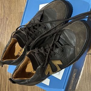 True Religion Black and Brown Suede Sneakers